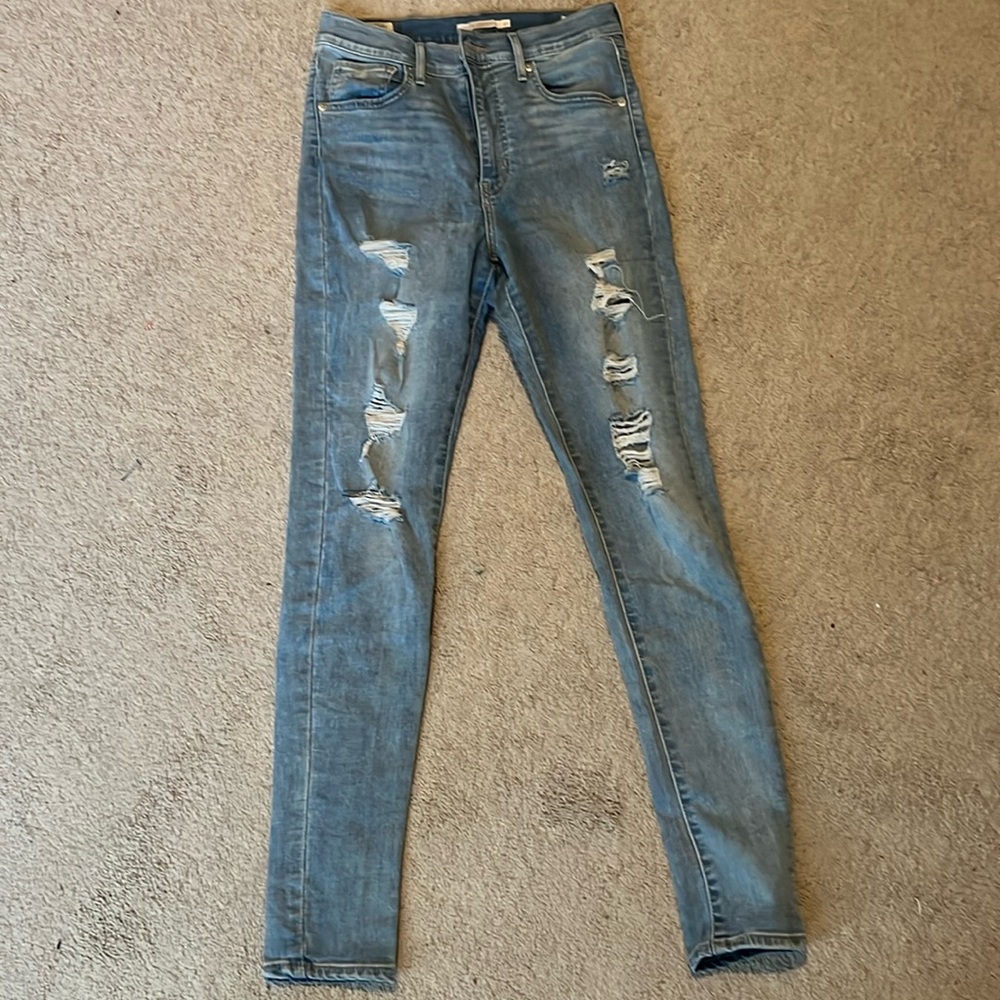 Levi women jeans mile high super skinny size 27